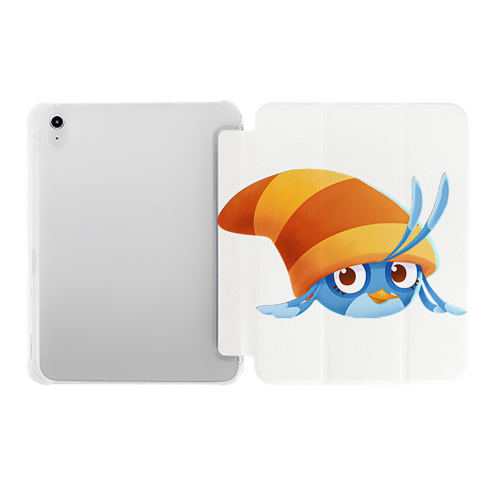 （画像用） Angry Birds アングリーバード IPad ケース ペン収納付き 三つ折りスタンド PUレザー×シリコン 対応機種9.5/10.5/10.9インチ